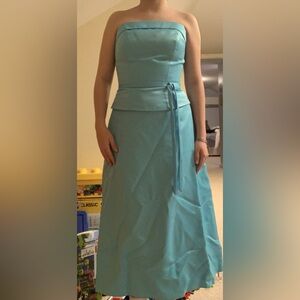 Vintage Blue Bridesmaids Dress Size USA 02